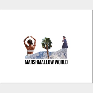 marshmallow world Posters and Art